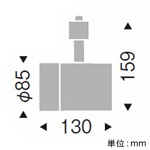 遠藤照明 LEDグレアレススポットライト ショートフード プラグタイプ 2400TYPE CDM-TC70W相当 超広角配光 非調光 温白色 黒  ERS6328B 画像2