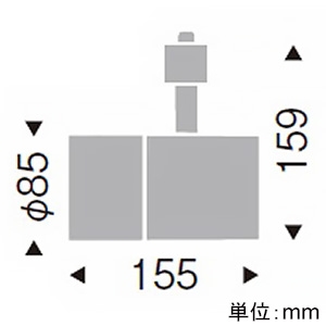 遠藤照明 LEDグレアレススポットライト ロングフード プラグタイプ 2400TYPE CDM-T70W相当 中角配光 非調光 ナチュラルホワイト(4200K) 演色Ra96  ERS4988WA 画像2