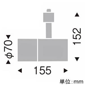 遠藤照明 LEDグレアレススポットライト ロングフード プラグタイプ 1400TYPE CDM-R35W相当 中角配光 調光・非調光兼用型 ナチュラルホワイト(4200K) 演色Ra96  ERS5000WB 画像2