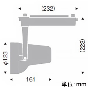 遠藤照明 LEDスポットライト プラグタイプ 6000TYPE パナビーム150W相当 中角配光 非調光 ナチュラルホワイト(4000K)  ERS6126W 画像2