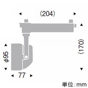 遠藤照明 LEDスポットライト プラグタイプ 2400TYPE セラメタプレミアS35W相当 狭角配光 非調光 ナチュラルホワイト(4000K)  ERS6165W 画像2