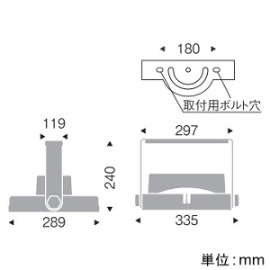 遠藤照明 耐塩軽量フラッドライト 高天井用 防湿・防雨形 16500TYPE メタルハライドランプ400W相当 超広角配光 非調光 昼白色  ERS6378SA 画像2