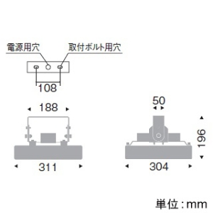 遠藤照明 防湿防塵軽量小型シーリングライト 高天井用 防湿・防雨形 20000TYPE 水銀ランプ700W～メタルハライドランプ400W相当 超広角配光 非調光 昼白色  ERG5506B 画像2