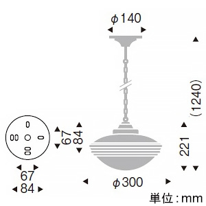 遠藤照明 LEDペンダントライト フレンジタイプ 白熱球60W形×1相当 調光対応 E26口金 ランプ別売  ERP7143KB 画像2