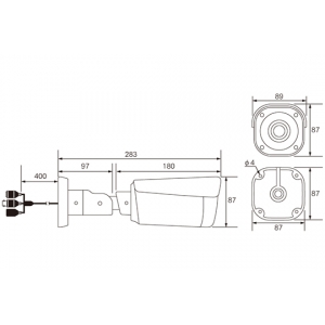 マザーツール 電動ズームレンズ搭載2.1メガピクセル 防水バレット型AHDカメラ  MTW-E6876AHD 画像2