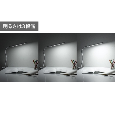 YAZAWA(ヤザワ) LED2灯クリップライト調光機能付き  CLL13D01WH 画像5