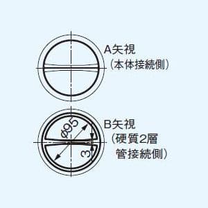 パナソニック 気調・熱交換形換気扇 専用部材 フレキシブル継手 2層管用 樹脂製 φ100mm×L1m 接続アダプタ付  FY-PFW04 画像3