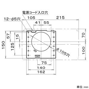 パナソニック パイプファン 《Q-hiファン》 6畳用 壁掛・1パイプ式 常時換気タイプ 速結端子付  FY-6V-W 画像3