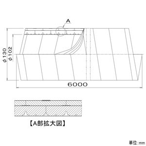 パナソニック 断熱チューブ 呼び径φ100mm 長さ6m  FY-KXH406 画像2