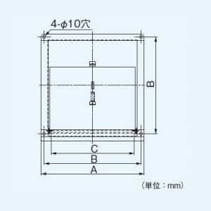 一般・台所・事務所・居室用換気扇 専用部材 屋外フード 25cm用 鋼板製