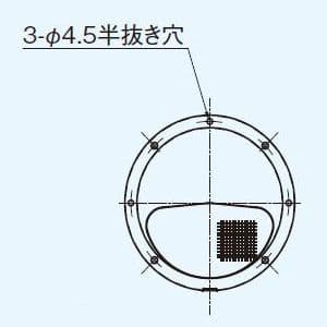 パナソニック 丸形パイプフード アルミ製 防虫網付 φ75用  FY-MNA031 画像2