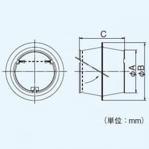 パナソニック 気調システム システム換気部材 チャッキダンパー 風圧式 鋼板製 φ100用  FY-CDS04 画像2