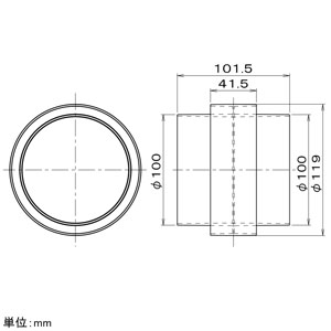 パナソニック ダクト継手 φ100mm用  FY-PMP04 画像2