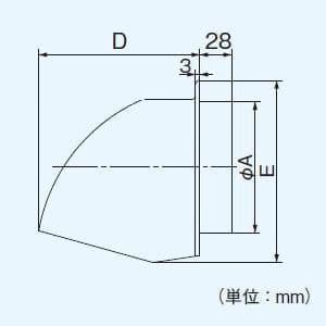 パナソニック パイプフード アルミ製 防鳥網付 φ100用  FY-HDA04 画像3