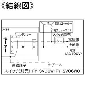 パナソニック 天井埋込形換気扇 ルーバーセットタイプ 2室用 大風量形 埋込寸法□240mm パイプ径φ100mm 電気式高気密シャッター付  FY-24CPKSS8 画像4