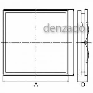 パナソニック ルーバー 天井埋込形換気扇用 インテリアフィット形 L21タイプ 320mm ホワイト  FY-27L21 画像2