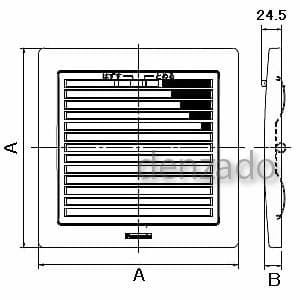 パナソニック ルーバー 天井埋込形換気扇用 フィルター付 L47タイプ 330mm ホワイト  FY-27L47 画像2