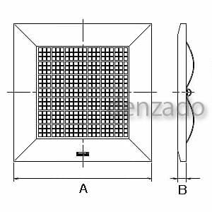 パナソニック ルーバー 天井埋込形換気扇用 金属製 L34タイプ 330mm ホワイト  FY-27L34 画像2