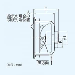 パナソニック 有圧換気扇 低騒音形 排-給気兼用仕様 単相・100V  FY-40GSV3 画像3