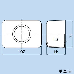 因幡電工 給水栓ボックス 適合水栓サイズ13 《リフォームダクトJD シングルタイプ》  JEK-13 画像2