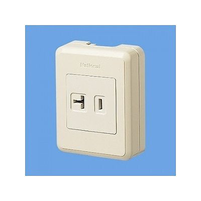 パナソニック 《リファインシリーズ》 15A・20A兼用露出コンセント 20A 125V 適用電線:Φ1.6、Φ2、Φ2.6 WKS181