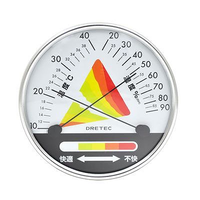 ドリテック 快適度表示温湿度計 O-312WT