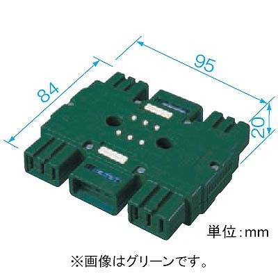 パナソニック ハーネスジョイントボックス 3心 ハーネス4分岐 送り付 20A 125V レッド  WJ5495R 画像2