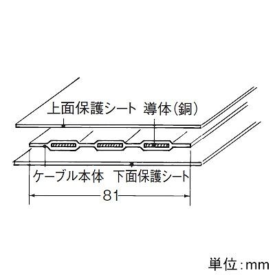 パナソニック 電力用3芯ケーブル 1回路用 長さ20m 20A 300V  NE21232 画像3