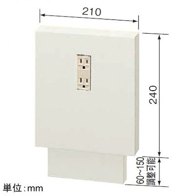 パナソニック 壁面直付型電力用接続ボックス 電力線 3芯1条用 1回路  NE01111 画像2