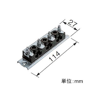 パナソニック 電力用端子台 3芯ケーブル用 1回路 30A 300V  NE24730 画像2