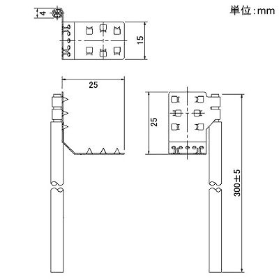 パナソニック リード線付コネクタ 20A 300V  NE24340 画像2