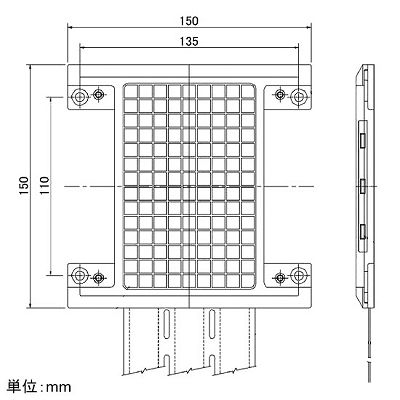 パナソニック F型ベース ケーブル長3m 上・下面保護シート付 20A 300V  NE23103 画像3