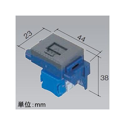 パナソニック 埋込型情報モジュラジャック CAT6 グレー  NR3170H 画像2