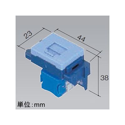 パナソニック 埋込型情報モジュラジャック CAT6 ブルー  NR3170L 画像2