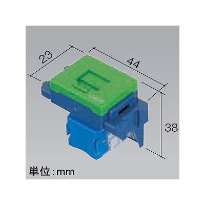 パナソニック 埋込型情報モジュラジャック CAT6 グリーン  NR3170GL 画像2