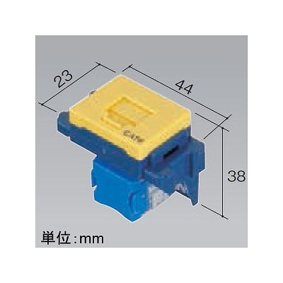 パナソニック 埋込型情報モジュラジャック CAT6 イエロー  NR3170Y 画像2