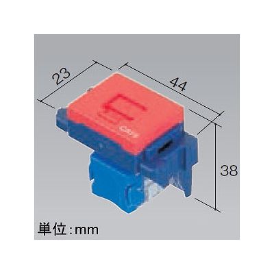 パナソニック 埋込型情報モジュラジャック CAT6 レッド  NR3170R 画像2