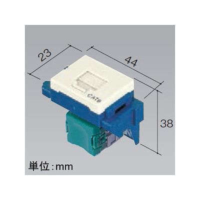 パナソニック 埋込型情報モジュラジャック CAT5E ミルキーホワイト  NR3160 画像2