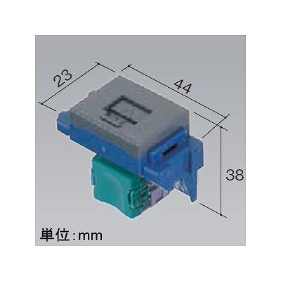 パナソニック 埋込型情報モジュラジャック CAT5E グレー  NR3160H 画像2