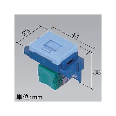 パナソニック 埋込型情報モジュラジャック CAT5E ブルー  NR3160L 画像2