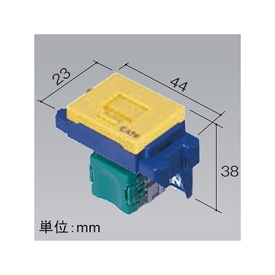 パナソニック 埋込型情報モジュラジャック CAT5E イエロー  NR3160Y 画像2