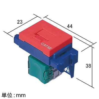 パナソニック 埋込型情報モジュラジャック CAT5E レッド  NR3160R 画像2