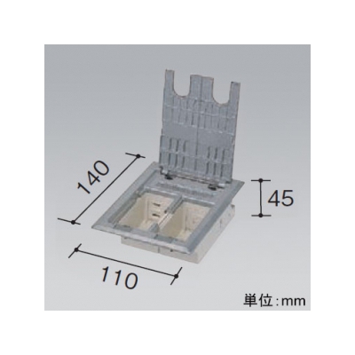 パナソニック インナーコンセント ミニダブル 接地2Pコンセント 15A 125V 情報モジュラジャック CAT6 アルミ製  NR331908 画像2