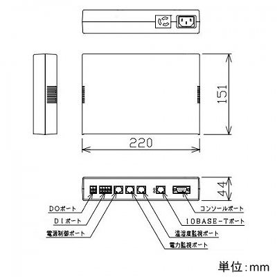 パナソニック 環境監視・電源管理ステム 本体コントローラL 温度・湿度監視 電源制御 電力監視 デジタル入力/出力 UPS監視  BCRN2000 画像3