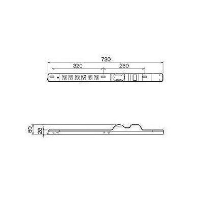 明工社 FM15Aコンセントバー 19インチラック用 6個口 15A 125V 15A 安全ブレーカ 電流監視装置付  MR7661 画像2