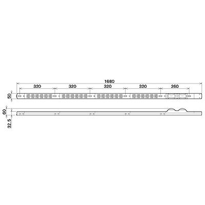 YAZAWA公式卸サイト】200Vコンセントバー 19インチラック用 30A 250V