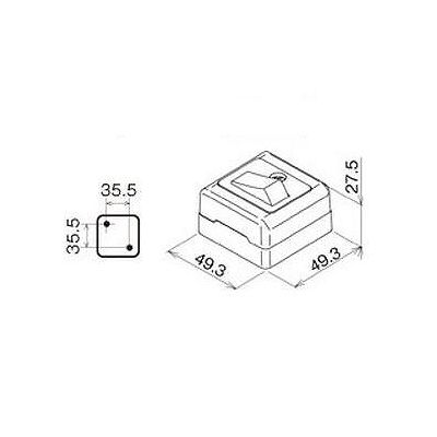 明工社 エレガントタンブラスイッチ 3路 10A 300V  MR3021 画像2