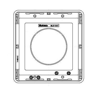 明工社 MLエレガントプレート 1個用 コンセント φ58.5  MLE1027 画像2