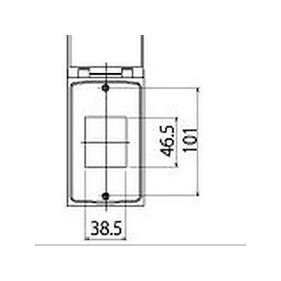 明工社 ML防滴プレート 角形コンセント用  ML1681-L 画像2
