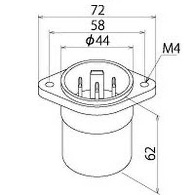 明工社 機器取付専用 接地インレット 3P 20A 250V  MU2780 画像2